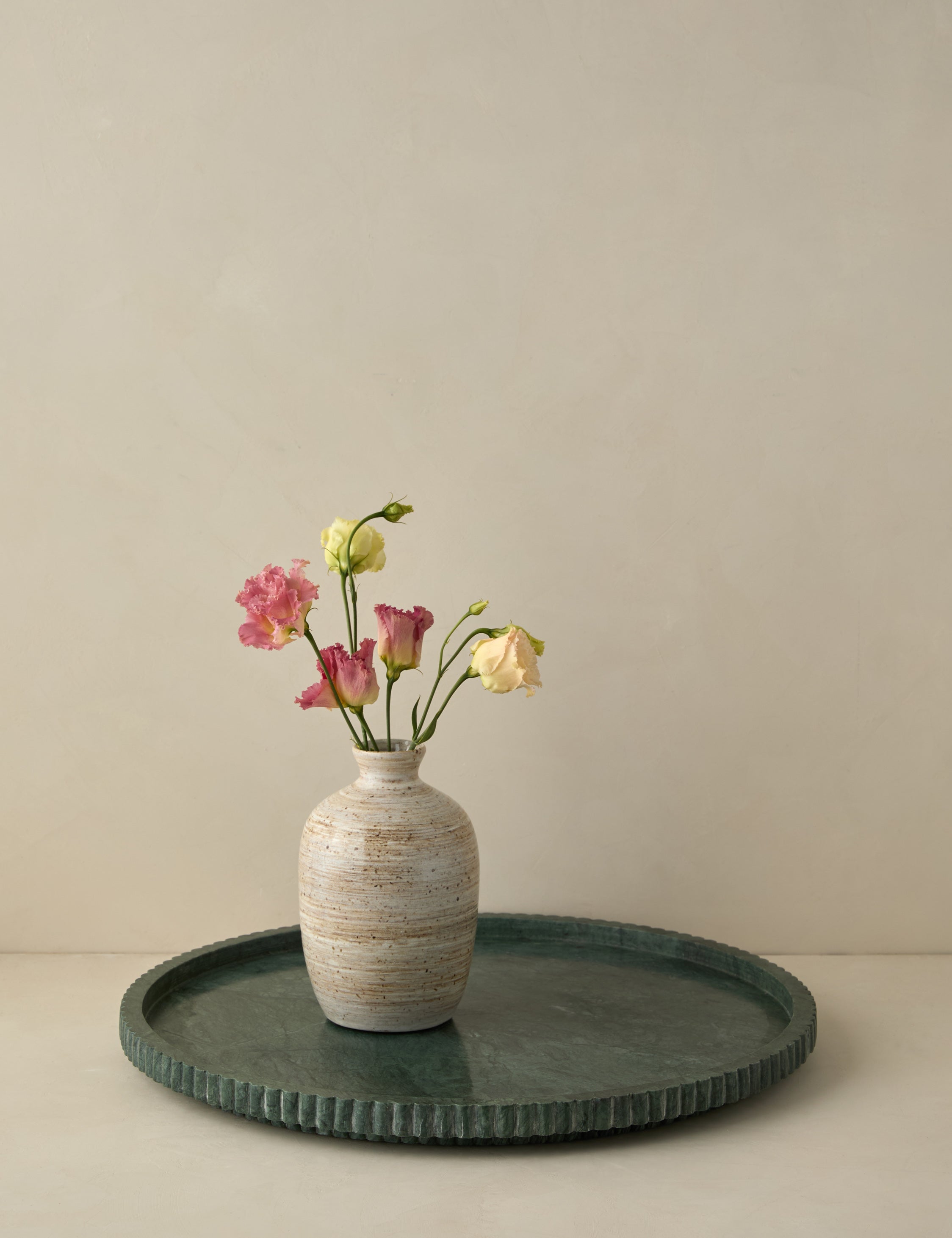Decorative objects arranged in a considered living space