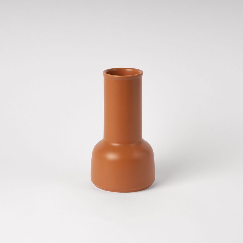 Cinnamon Ceramic Water Carafe - Rounded Bottle Silhouette